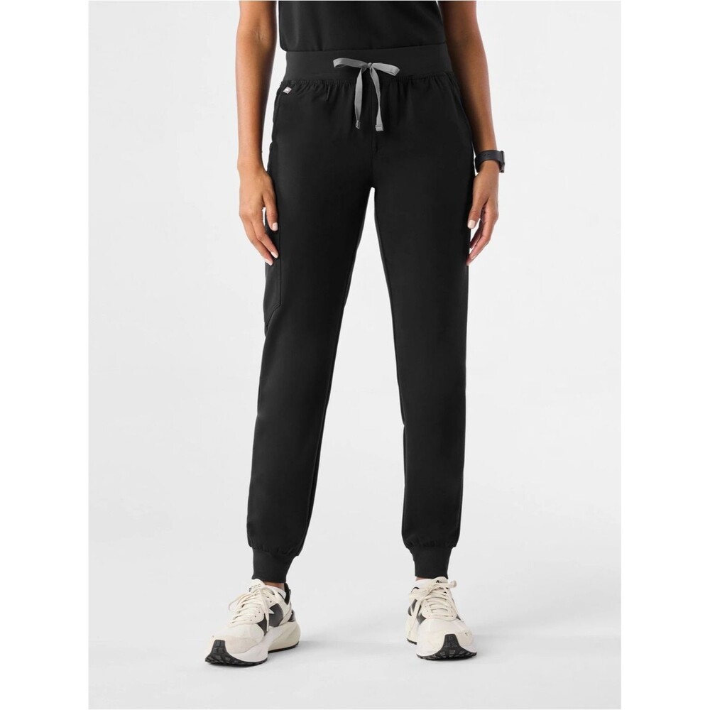 FIGS Zamora Black Multi Pocket Drawstring Jogger Scrub Pants Women’s Size Small